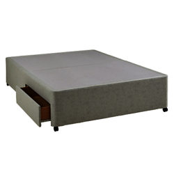 Silentnight Non Sprung 2 Drawer Divan Storage Bed, Double